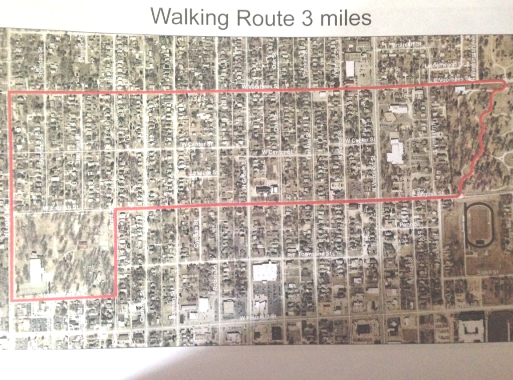 2015 5K walking Map